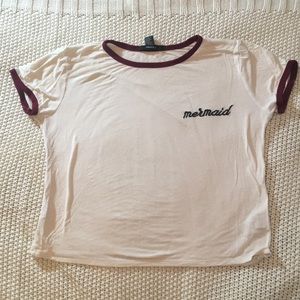 White mermaid t-shirt